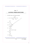 CBSE Class 12 Chemistry notes and questions for Alcohols Phenols