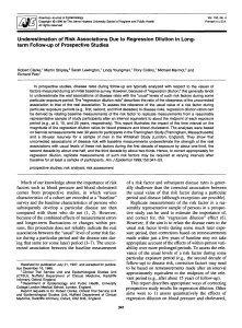 Underestimation of Risk Associations Due to Regression Dilution in