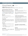 Clinical Issues 1.2 www.aorn.org/CE