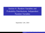 Section 4: Random Variables and Probability