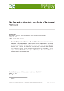 Star Formation: Chemistry as a Probe of Embedded Protostars