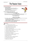 1 A) USES OF THE PASSIVE VOICE