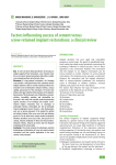 Factors influencing success of cement versus screw