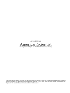 American Scientist - Earth, Environmental and Planetary Sciences