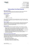 Salmonellosis Fact Sheet - Southern District Health Board