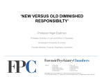 New Versus Old Diminshed Responsibility - Slides