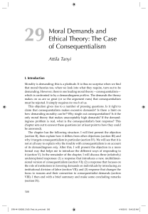 Moral Demands and Ethical Theory: The Case of