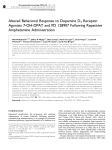 Altered Behavioral Response to Dopamine D3 Receptor Agonists 7