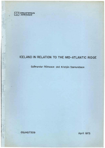 iceland in relation to the mid-atlantic ridge