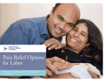 Pain Relief Options for Labor
