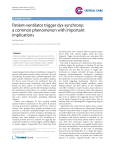 Patient-ventilator trigger dys-synchrony: a common phenomenon with