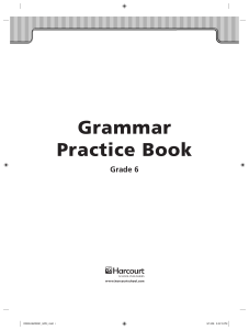 Grammar Practice Book