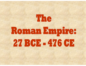 The Roman Empire