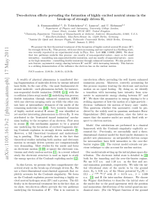 Two-electron effects pervading the formation of highly excited