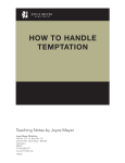 how to handle temptation