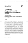 Trafficking of phosphatidylinositol by phosphatidylinositol transfer