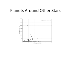 Planets Around Other Stars