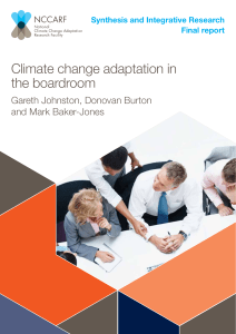 Climate change adaptation in the boardroom