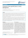 Connective tissue growth factor in tumor pathogenesis