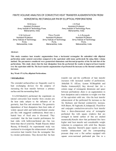 finite volume analysis of convective heat transfer augmentation from