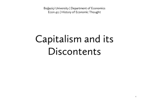 Capitalism and its Discontents