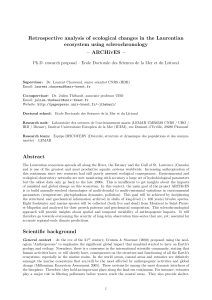 Retrospective analysis of ecological changes in the Laurentian