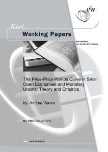 The Price-Price Phillips Curve in Small Open Economies and
