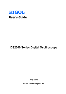RIGOL User`s Guide DS2000 Series Digital Oscilloscope