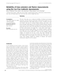 Reliability of knee extension and flexion measurements using the