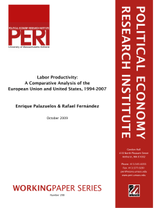 Labor Productivity - ScholarWorks@UMass Amherst