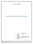 Guidelines For Management Of Pharyngitis
