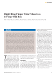 Right Ring Finger Volar Mass in a 14-Year-Old Boy