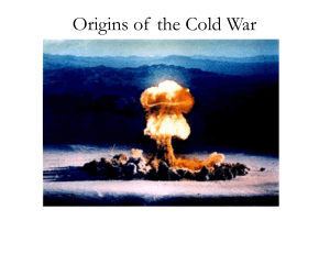 Origins of the Cold War.key