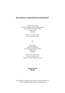 Do Customer Loyalty Programs Really Work?