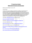 7th Grade Social Studies Middle East Economics Unit Information