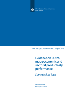 Evidence on Dutch macroeconomic and sectoral productivity