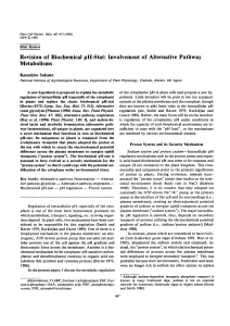 Revision of Biochemical pH-Stat: Involvement of