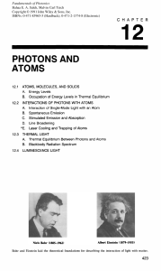 photons and atoms