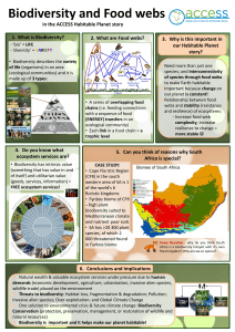 in the ACCESS Habitable Planet story 2. What are Food webs? 5