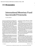 International Monetary Fund Has Invaded Venezuela