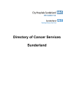 Directory of Cancer Services Sunderland