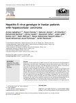 Hepatitis B virus genotype in Iranian patients with hepatocellular