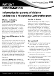 Information for parents of children undergoing a Micturating