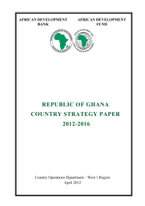 2012-2016 - Ghana - Country Strategy Paper