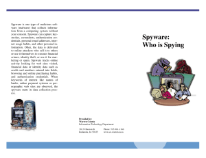 Spyware: Who is Spying