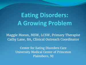 Eating Disorders: A Growing Problem