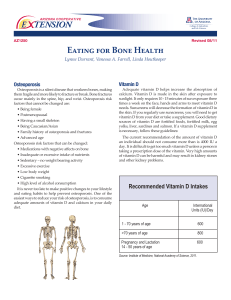 Eating for Bone Health - CALS Cooperative Extension
