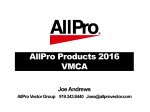 AllPro Products 2016 VMCA