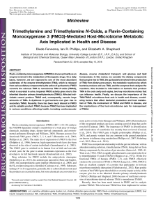 Trimethylamine and Trimethylamine N-Oxide, a Flavin