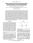 Density Functional Study on the Preactivation Scenario of the